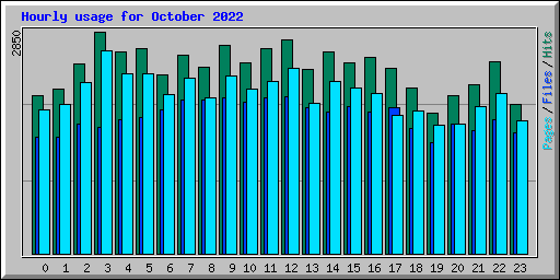 Hourly usage for October 2022