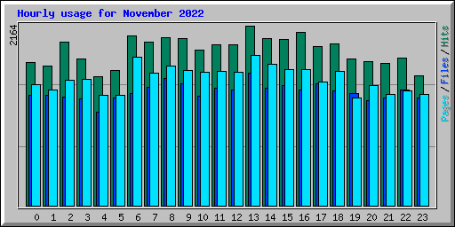 Hourly usage for November 2022