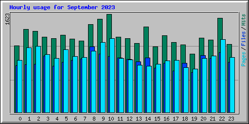 Hourly usage for September 2023